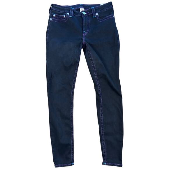 True Religion Y2K Black Curvy Skinny Jeans - Picture 3 of 8